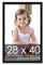 28x40 Simple Black Picture Frame - UV Acrylic, Foam Board Backing, Hanging Hardware